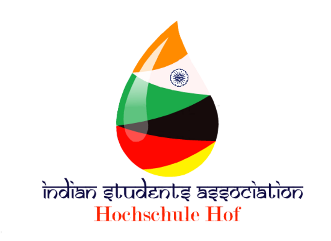 Logo der Indian Students Association mit verschiedenen Flaggen
