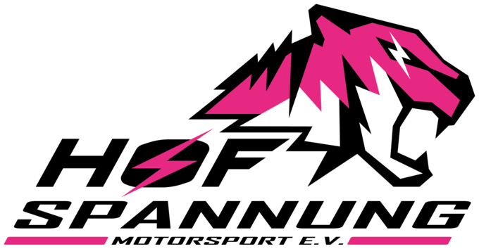 HofSpannung Motorsport e.V. Logo mit pinkfarbenem Tiger